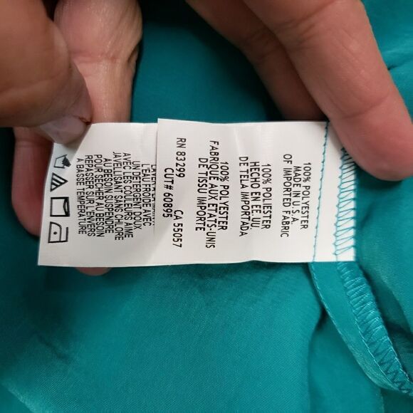 Cassandra turquoise hi-lo maxi dress - Picture 6 of 8